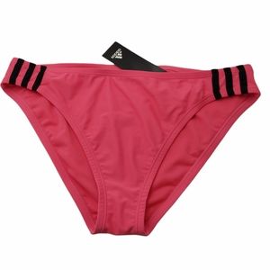 Adidas Women's Size Medium Bikini Bottoms Sport Hipster Pink Black NEW Sporty